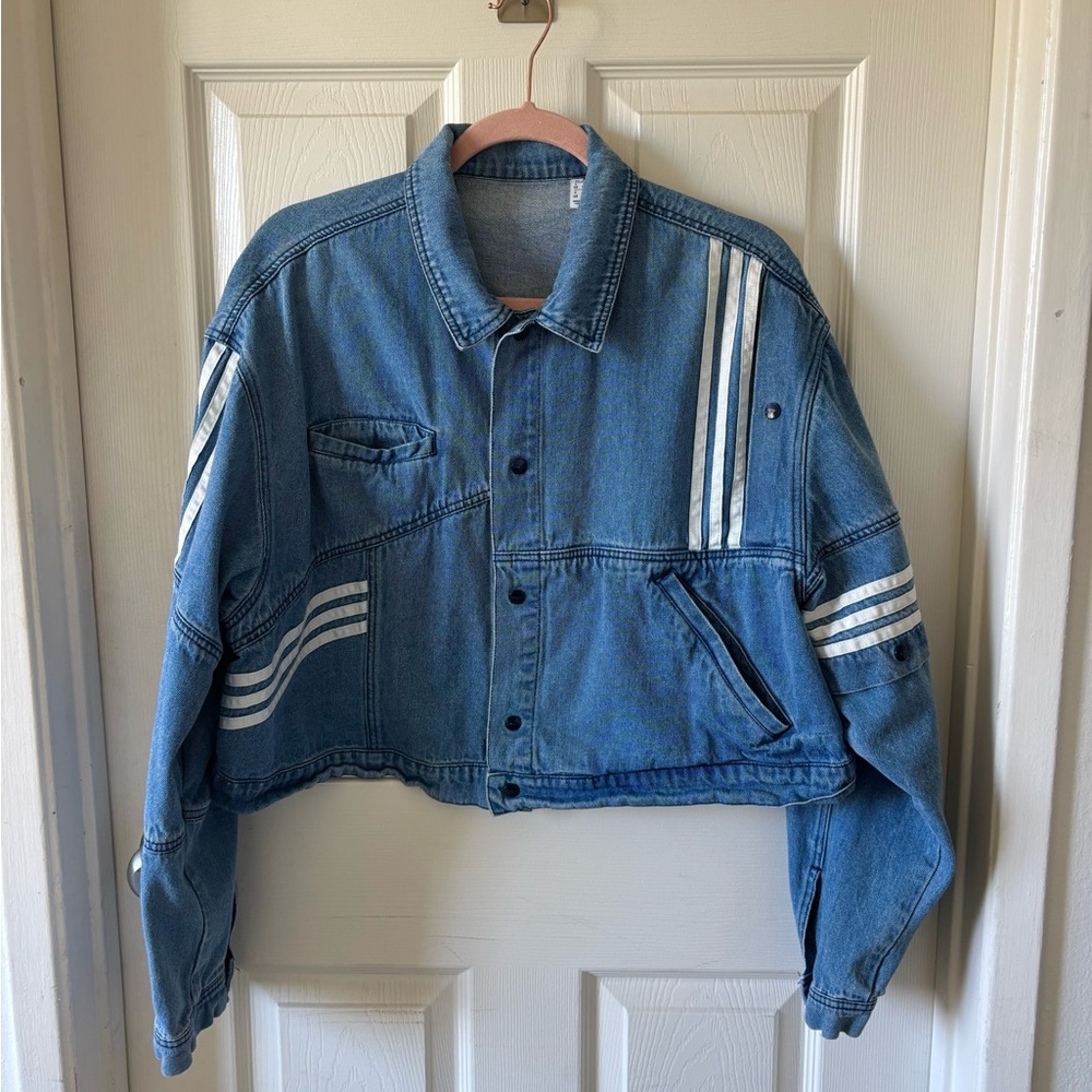 SOLD- adidas x Danielle Cathari denim crop jacket